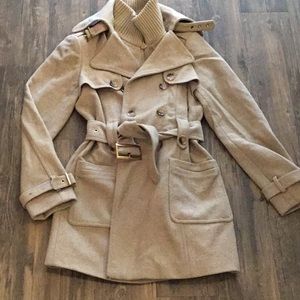 Taupe military coat